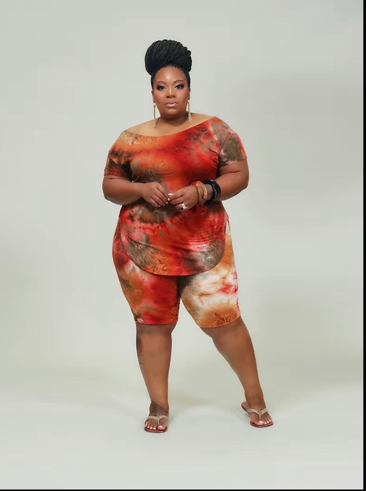 Tye Dye Chill Set Red