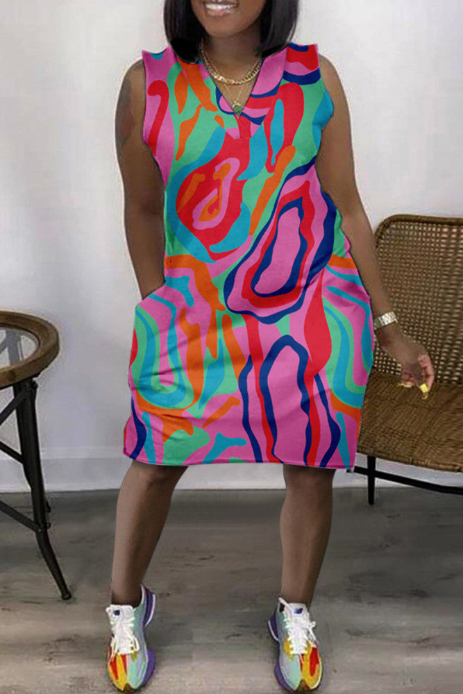 Multicolor Casual Dress